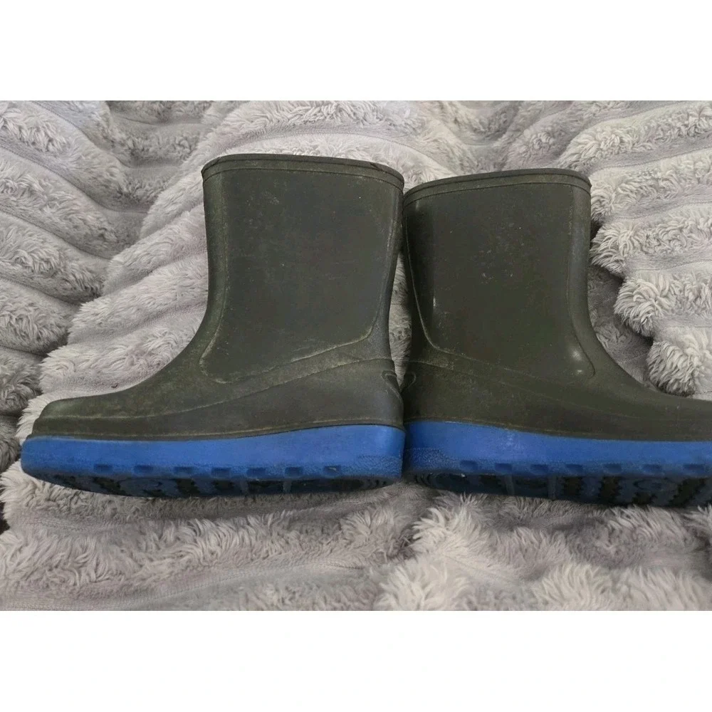 Pokémon Rain Boots Black Kids‎ Pull-On Size 22-Made In Italy. Youth Size 5 USA